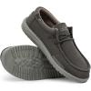 imageHey Dude Mens Wally Wash  Mens Shoes Lace Up Loafers Comfortable ampamp LightWeightDark Grey