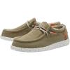 imageHey Dude Mens Wally Wash  Mens Shoes Lace Up Loafers Comfortable ampamp LightWeightKalamata