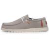 imageHey Dude Mens Wally Wash  Mens Shoes Lace Up Loafers Comfortable ampamp LightWeightSmoke Grey