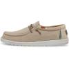 imageHey Dude Mens Wally Wash  Mens Shoes Lace Up Loafers Comfortable ampamp LightWeightWashed Tan