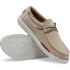 imageHey Dude Mens Wally Wash  Mens Shoes Lace Up Loafers Comfortable ampamp LightWeightWashed Tan