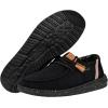 imageHey Dude Womens Wendy Washed Canvas  Womens Shoes  Womens Lace Up Loafers  Comfortable ampamp LightWeightBlack