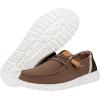 imageHey Dude Womens Wendy Washed Canvas  Womens Shoes  Womens Lace Up Loafers  Comfortable ampamp LightWeightBrown