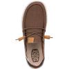 imageHey Dude Womens Wendy Washed Canvas  Womens Shoes  Womens Lace Up Loafers  Comfortable ampamp LightWeightBrown