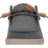 imageHey Dude Womens Wendy Washed Canvas  Womens Shoes  Womens Lace Up Loafers  Comfortable ampamp LightWeightCharcoal