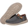 imageHey Dude Womens Wendy Washed Canvas  Womens Shoes  Womens Lace Up Loafers  Comfortable ampamp LightWeightCharcoal