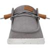 imageHey Dude Womens Wendy Washed Canvas  Womens Shoes  Womens Lace Up Loafers  Comfortable ampamp LightWeightGrey
