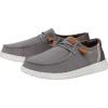 imageHey Dude Womens Wendy Washed Canvas  Womens Shoes  Womens Lace Up Loafers  Comfortable ampamp LightWeightGrey