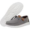 imageHey Dude Womens Wendy Washed Canvas  Womens Shoes  Womens Lace Up Loafers  Comfortable ampamp LightWeightGrey
