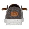imageHey Dude Womens Wendy Washed Canvas  Womens Shoes  Womens Lace Up Loafers  Comfortable ampamp LightWeightGrey