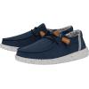 imageHey Dude Womens Wendy Washed Canvas  Womens Shoes  Womens Lace Up Loafers  Comfortable ampamp LightWeightNavy