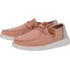 imageHey Dude Womens Wendy Washed Canvas  Womens Shoes  Womens Lace Up Loafers  Comfortable ampamp LightWeightRose Cloud