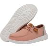 imageHey Dude Womens Wendy Washed Canvas  Womens Shoes  Womens Lace Up Loafers  Comfortable ampamp LightWeightRose Cloud