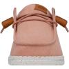 imageHey Dude Womens Wendy Washed Canvas  Womens Shoes  Womens Lace Up Loafers  Comfortable ampamp LightWeightRose Cloud