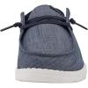 imageHey Dude Womens Wendy Washed Canvas  Womens Shoes  Womens Lace Up Loafers  Comfortable ampamp LightWeightSheen Blue