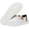 imageHey Dude Womens Wendy Washed Canvas  Womens Shoes  Womens Lace Up Loafers  Comfortable ampamp LightWeightWhite