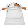 imageHey Dude Womens Wendy Washed Canvas  Womens Shoes  Womens Lace Up Loafers  Comfortable ampamp LightWeightWhite