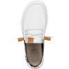 imageHey Dude Womens Wendy Washed Canvas  Womens Shoes  Womens Lace Up Loafers  Comfortable ampamp LightWeightWhite