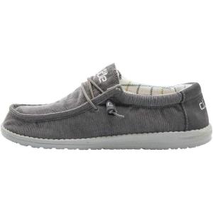 imageHey Dude Mens Wally Corduroy Multiple Colors ampamp Sizes  Mens Shoes  Mens Lace Up Loafers  Comfortable ampamp LightWeightCorduroy Dark Grey