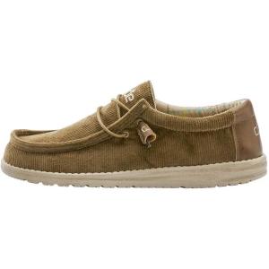 imageHey Dude Mens Wally Corduroy Multiple Colors ampamp Sizes  Mens Shoes  Mens Lace Up Loafers  Comfortable ampamp LightWeightCorduroy Nut