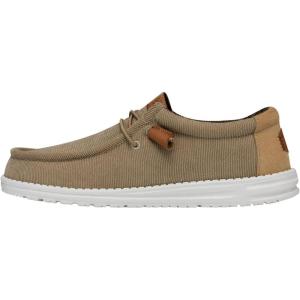 imageHey Dude Mens Wally Corduroy Multiple Colors ampamp Sizes  Mens Shoes  Mens Lace Up Loafers  Comfortable ampamp LightWeightTan