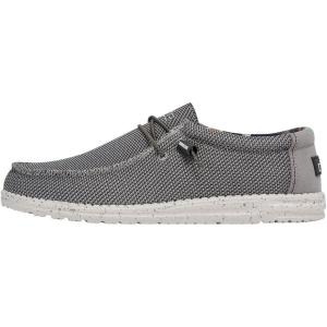 imageHey Dude Mens Wally Suede Multiple Colors  Mens Shoes  Mens Lace Up Loafers  Comfortable ampamp LightWeightAsphalt