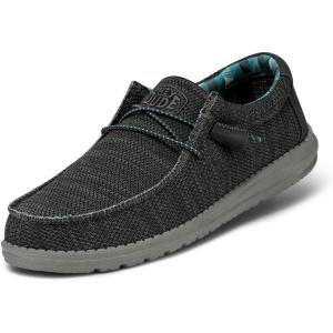 imageHey Dude Mens Wally Suede Multiple Colors  Mens Shoes  Mens Lace Up Loafers  Comfortable ampamp LightWeightCharcoal