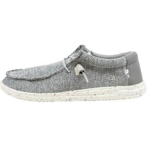 imageHey Dude Mens Wally Suede Multiple Colors  Mens Shoes  Mens Lace Up Loafers  Comfortable ampamp LightWeightFree Light Grey