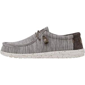 imageHey Dude Mens Wally Suede Multiple Colors  Mens Shoes  Mens Lace Up Loafers  Comfortable ampamp LightWeightLimestone
