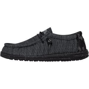 imageHey Dude Mens Wally Suede Multiple Colors  Mens Shoes  Mens Lace Up Loafers  Comfortable ampamp LightWeightMidnight Bunker