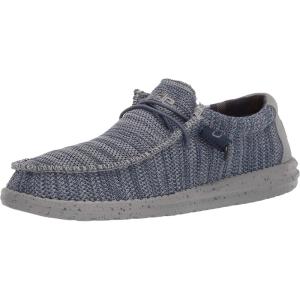 imageHey Dude Mens Wally Suede Multiple Colors  Mens Shoes  Mens Lace Up Loafers  Comfortable ampamp LightWeightSteel Blue Grey