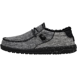 imageHey Dude Mens Wally Suede Multiple Colors  Mens Shoes  Mens Lace Up Loafers  Comfortable ampamp LightWeightStitch Stormcloud