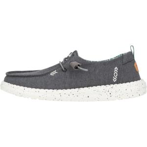 imageHey Dude Womens Wendy Chambray Black Size 8 Womens Shoes Womens Slipon Loafers Comfortable ampamp LightWeight