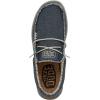 imageHey Dude Mens Wally Stitch  Mens Loafers  Mens Slip On Shoes  Comfortable ampamp LightWeightBlue Night
