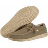 imageHey Dude Mens Wally Stitch  Mens Loafers  Mens Slip On Shoes  Comfortable ampamp LightWeightBraide Sage
