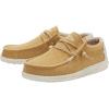 imageHey Dude Mens Wally Stitch  Mens Loafers  Mens Slip On Shoes  Comfortable ampamp LightWeightOcra