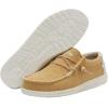 imageHey Dude Mens Wally Stitch  Mens Loafers  Mens Slip On Shoes  Comfortable ampamp LightWeightOcra