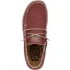 imageHey Dude Mens Wally Stitch  Mens Loafers  Mens Slip On Shoes  Comfortable ampamp LightWeightPompeian Red