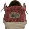 imageHey Dude Mens Wally Stitch  Mens Loafers  Mens Slip On Shoes  Comfortable ampamp LightWeightPompeian Red