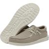 imageHey Dude Mens Wally Stitch  Mens Loafers  Mens Slip On Shoes  Comfortable ampamp LightWeightSand