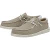 imageHey Dude Mens Wally Stitch  Mens Loafers  Mens Slip On Shoes  Comfortable ampamp LightWeightSand