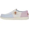 imageHey Dude Mens WallyTri Varsity Sport Mesh  Mens Shoes  Men Slipon Loafers  Comfortable ampamp LightWeightBlueRed
