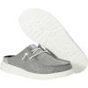 imageHey Dude Wendy Slip Classic  Womens Shoes  Womens Slip On Loafers  Comfortable ampamp LightWeightMetallic SparkleCharcoal