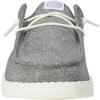 imageHey Dude Wendy Slip Classic  Womens Shoes  Womens Slip On Loafers  Comfortable ampamp LightWeightMetallic SparkleCharcoal