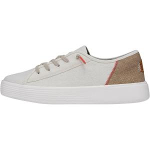 imageHey Dude Cody LTT Craft Linen White Size 5  Womens Shoes  Womens Casual Sneakers  Comfortable ampamp LightWeight