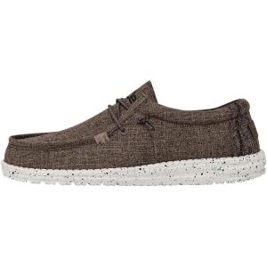 imageHey Dude Mens Wally Eco Linen ShoeDark Brown
