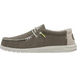 imageHey Dude Mens Wally Stitch  Mens Loafers  Mens Slip On Shoes  Comfortable ampamp LightWeightFossil