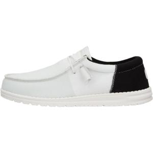 imageHey Dude Mens WallyTri Varsity Sport Mesh  Mens Shoes  Men Slipon Loafers  Comfortable ampamp LightWeightWhiteWhite