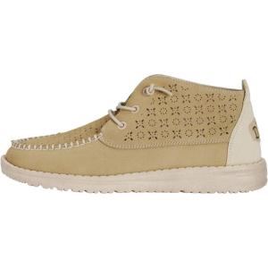 imageHey Dude Womens Wendy Mid Suede Boho  Womens Shoes  Womens Slip On Loafers  Comfortable ampamp LightWeightIvory