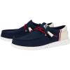 imageHey Dude Mens Wally Funk Americana  Mens Shoes  Men Slipon Loafers  Comfortable ampamp LightWeightNavy White